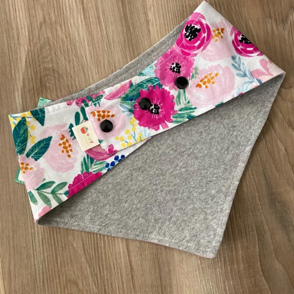 Very Vintage Dog Bandana – ‘Kew Gardens’ Pink Floral, Size Large NWT - Picture 2 of 6